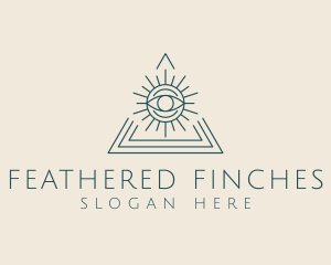 Bohemian Tarot Pyramid Eye  logo design