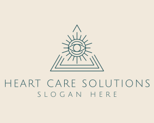 Bohemian Tarot Pyramid Eye  logo design