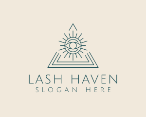 Bohemian Tarot Pyramid Eye  logo design