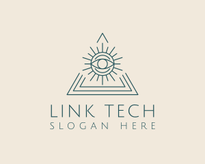 Bohemian Tarot Pyramid Eye  logo design