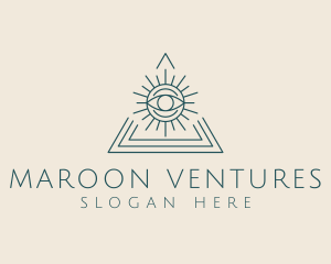 Bohemian Tarot Pyramid Eye  logo design