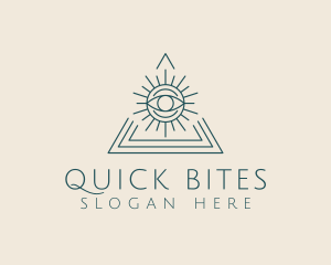 Bohemian Tarot Pyramid Eye  logo design