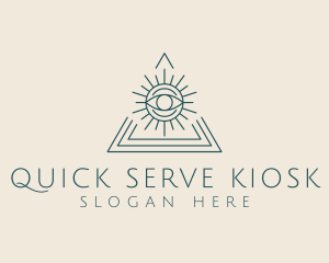 Bohemian Tarot Pyramid Eye  logo design