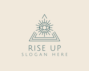 Bohemian Tarot Pyramid Eye  logo design