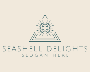 Bohemian Tarot Pyramid Eye  logo design