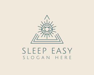 Bohemian Tarot Pyramid Eye  logo design