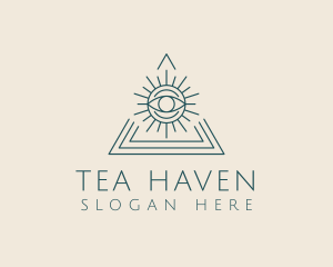 Bohemian Tarot Pyramid Eye  logo design