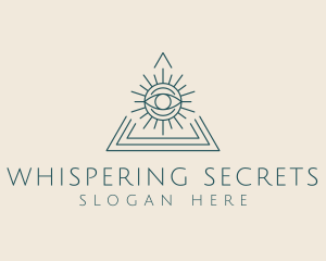 Bohemian Tarot Pyramid Eye  logo design