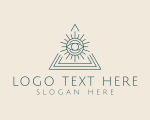 Bohemian Tarot Pyramid Eye  Logo