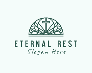 Cemetery - Holy Crucifix Shrine logo design