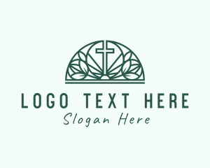 God - Holy Crucifix Shrine logo design