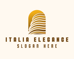 Elegant Skyscraper Building logo design