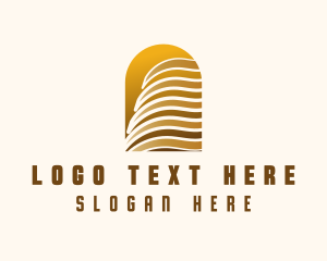 Elegant - Elegant Skyscraper Building logo design