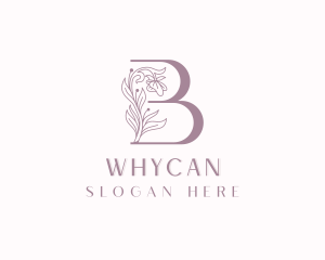 Planner - Stylish Floral Salon Letter B logo design