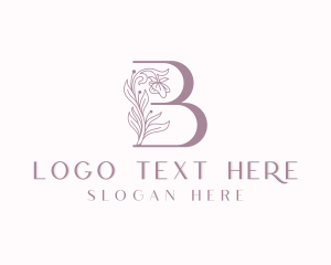 Stylish - Stylish Floral Salon Letter B logo design