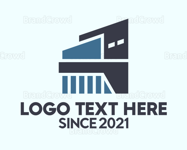 Blue Storage Building Logo