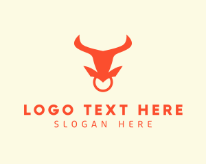 Oxen - Bull Nose Ring logo design