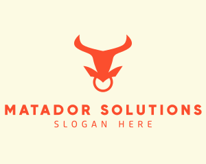 Matador - Bull Nose Ring logo design