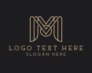 Premium Luxury Company Letter M Logo