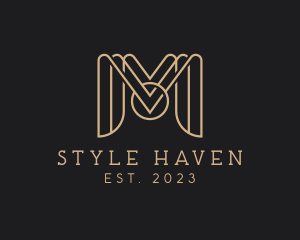 Hostel - Premium Luxury Company Letter M logo design