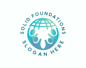 Human Rights - Family Globe Foundation logo design