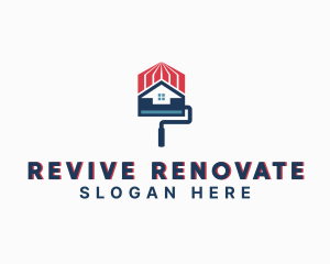 Home Paint Renovation logo design