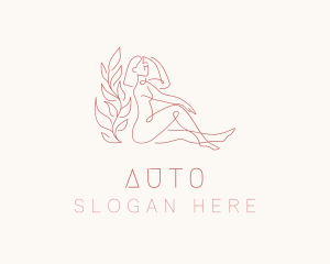 Naked - Nude Sexy Lady logo design