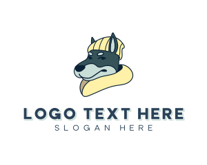Cartoon - Beanie Dog Clothing logo design