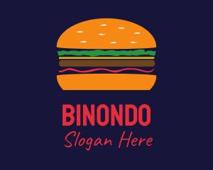 Sandwich - Bacon Hamburger Burger logo design