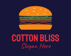 Bacon Hamburger Burger logo design