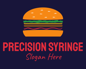 Bacon Hamburger Burger logo design