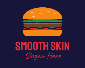 Bacon Hamburger Burger logo design