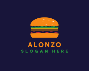 Bacon Hamburger Burger logo design