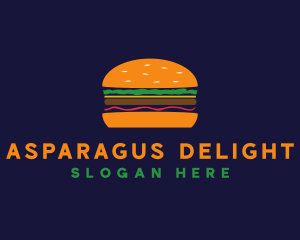 Bacon Hamburger Burger logo design