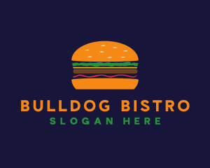 Bacon Hamburger Burger logo design