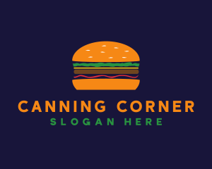 Bacon Hamburger Burger logo design