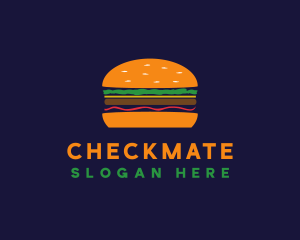 Bacon Hamburger Burger logo design