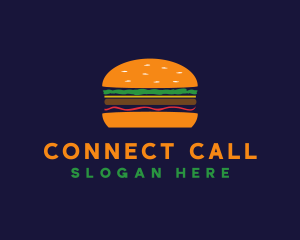 Bacon Hamburger Burger logo design