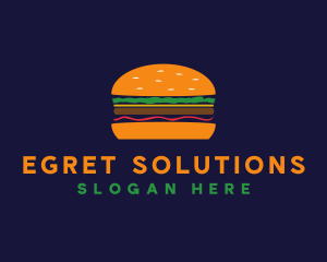 Bacon Hamburger Burger logo design