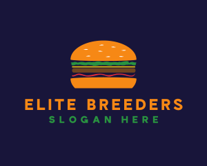 Bacon Hamburger Burger logo design