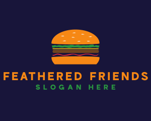 Bacon Hamburger Burger logo design