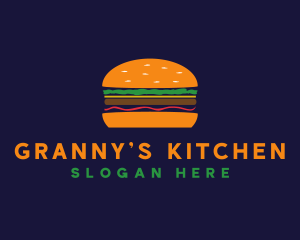 Bacon Hamburger Burger logo design