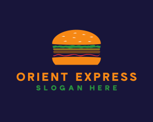 Bacon Hamburger Burger logo design