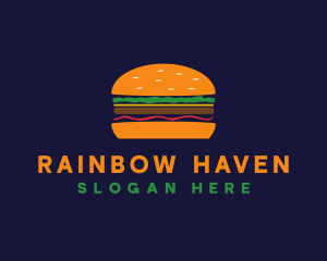 Bacon Hamburger Burger logo design