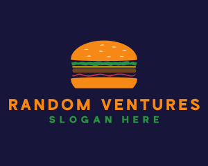 Bacon Hamburger Burger logo design