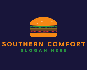 Bacon Hamburger Burger logo design