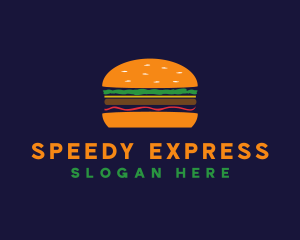 Bacon Hamburger Burger logo design