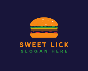 Bacon Hamburger Burger logo design