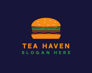 Bacon Hamburger Burger logo design