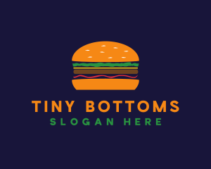 Bacon Hamburger Burger logo design